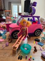 Grote Barbie Set met luxe Auto, Poppen en Accessoires, Kinderen en Baby's, Ophalen of Verzenden, Gebruikt, Barbie