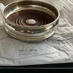 Verzilverde luxe onderzetter voor wijnfles op tafel, Antiek en Kunst, Antiek | Goud en Zilver, Ophalen of Verzenden