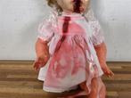 A888. Unieke Horror-Doll, enge pop met opengereten hoofd, Verzamelen, Poppen, Gebruikt, Ophalen of Verzenden, Pop