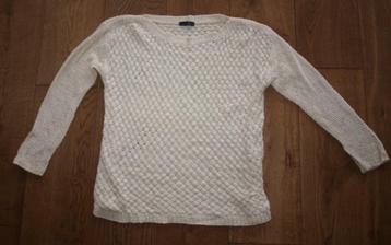 Cremekleurige Trui Love Look (M) beschikbaar voor biedingen