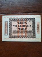 10 Miljoen Mark 1923 Düsseldorf - Bijna UNC, Ophalen of Verzenden