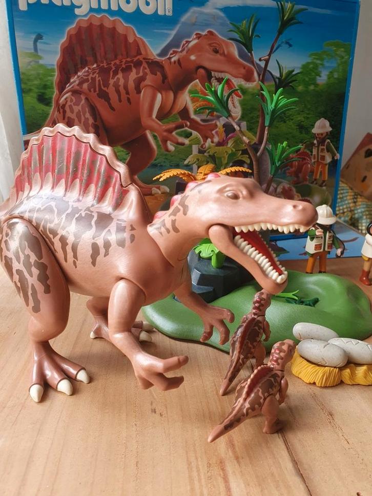 Playmobil 4174: Dino met nest en jongen, originele doos, Kinderen en Baby's, Speelgoed | Playmobil, Zo goed als nieuw, Ophalen of Verzenden