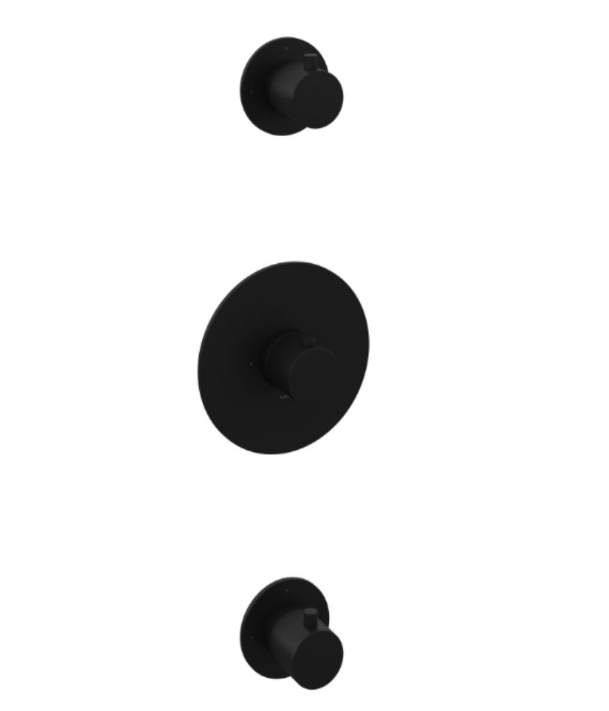 Hotbath - Afbouwdeel - Inbouwthermostaat met 2 stopkranen, Ophalen of Verzenden, Nieuw, Douche