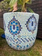 Bloempot mozaik handgemaakt 43cm diameter, Tuin, Steen, Minder dan 60 cm, Rond