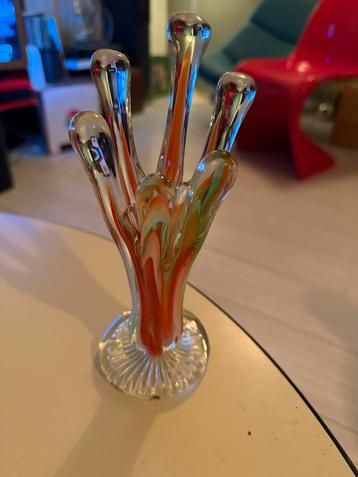 Murano Glas Vingervaas/Kaarsenhouder beschikbaar voor biedingen