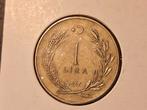 Turkije 1 lira 1957, Postzegels en Munten, Ophalen of Verzenden, Midden-Oosten