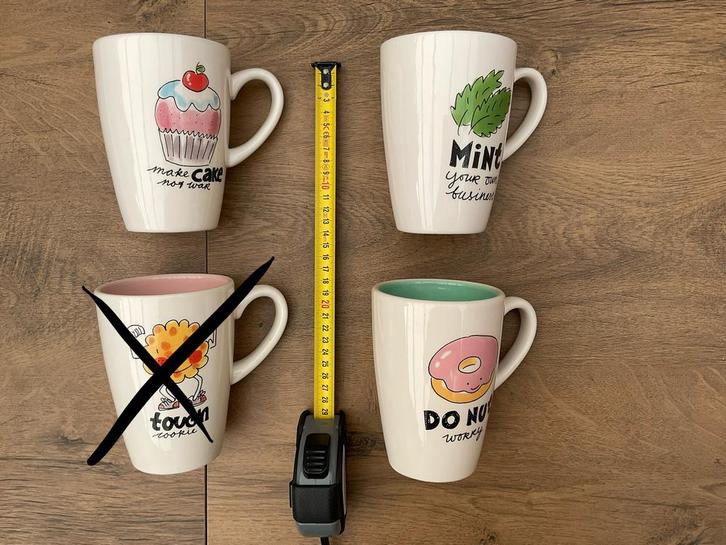 3 Blond Amsterdam XL bekers mokken Blondelicious, Huis en Inrichting, Keuken | Servies, Nieuw, Kop(pen) en/of Schotel(s), Blond Amsterdam