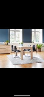 JYSK Hallund Eettafel - Nieuw in Doos, Huis en Inrichting, Tafels | Eettafels, Ophalen, 150 tot 200 cm, Eikenhout, Nieuw
