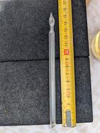 Glazen Pegel voor Antieke Hanglamp, Antiek, Gebruikt, Ophalen of Verzenden, Wit