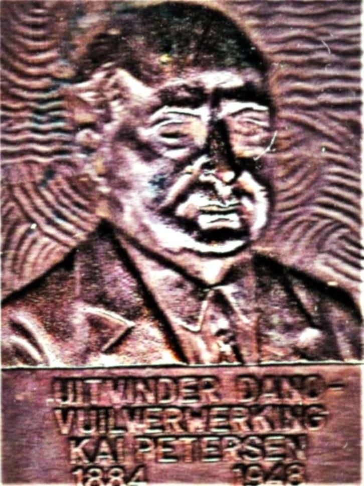 KAI DANO PETERSEN UITVINDER VUILVERWERKING 1884 - 1948, Postzegels en Munten, Penningen en Medailles, Overige materialen, Ophalen of Verzenden