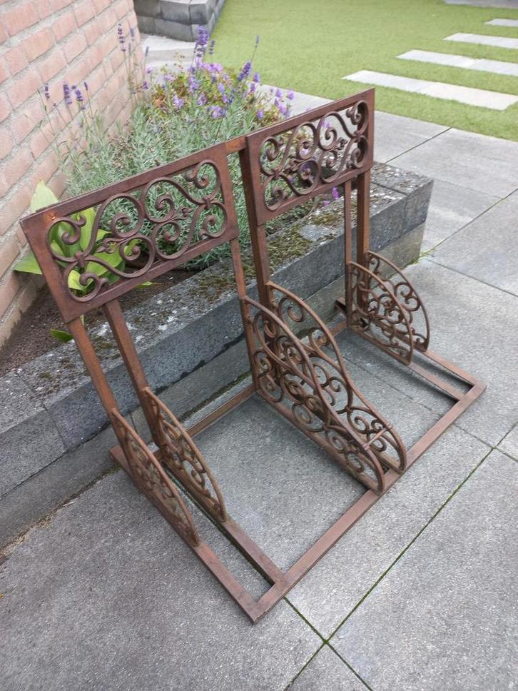 Oud brocante fietsenrek, Antiek en Kunst, Curiosa en Brocante, Ophalen