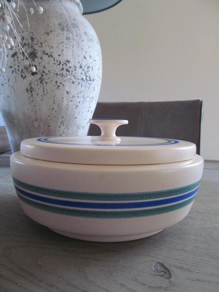 Flora Gouda Keramiek Decor Bizette Koektrommel Holland, Huis en Inrichting, Keuken | Servies, Zo goed als nieuw, Schaal of Schalen