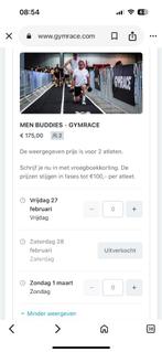 Gymrace 28 feb RAI men buddy tickets, Twee personen