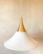 Vintage Glashütte Limburg lamp, Gebruikt, Mid century modern, Niet ingevuld, Glas