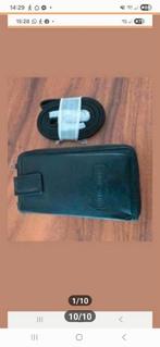 Hill Burry Leren Portemonnee met Schouderband - Perfect!, Overige merken, Leer, Zwart, Ophalen of Verzenden