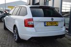 Skoda Octavia Combi 2.0 TDI RS | Kuipstoelen | DSG | Navi |, Auto's, Skoda, Euro 5, Zwart, 4 cilinders, Wit