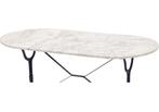 Bistrotafel gietijzer met ovaal marmeren blad 120 x 60 cm, Tuin en Terras, Info@edvonline.nl, Nieuw, Ophalen of Verzenden, Inductorstraat 9b Veenendaal