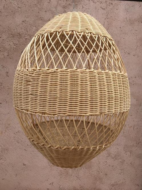 Rotan hanglamp XXL Natuurlijk rotan armatuur, Huis en Inrichting, Lampen | Hanglampen, Nieuw, 50 tot 75 cm, Overige materialen
