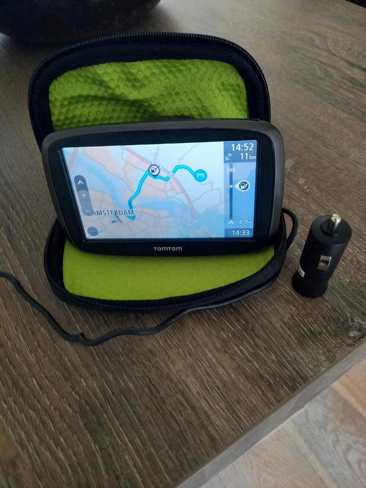 TomTom 50 Go Start Navigatiesysteem met Case, Auto diversen, Autonavigatie, Zo goed als nieuw, Ophalen of Verzenden