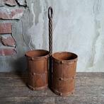 Stoere metalen flessendrager flessenrek *Etage3*, ., Ophalen of Verzenden, Zo goed als nieuw, .
