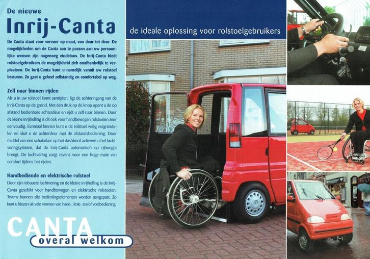 Folder Canta Inrij-Canta (ca.2002), Boeken, Auto's | Folders en Tijdschriften, Gelezen, Overige merken, Verzenden