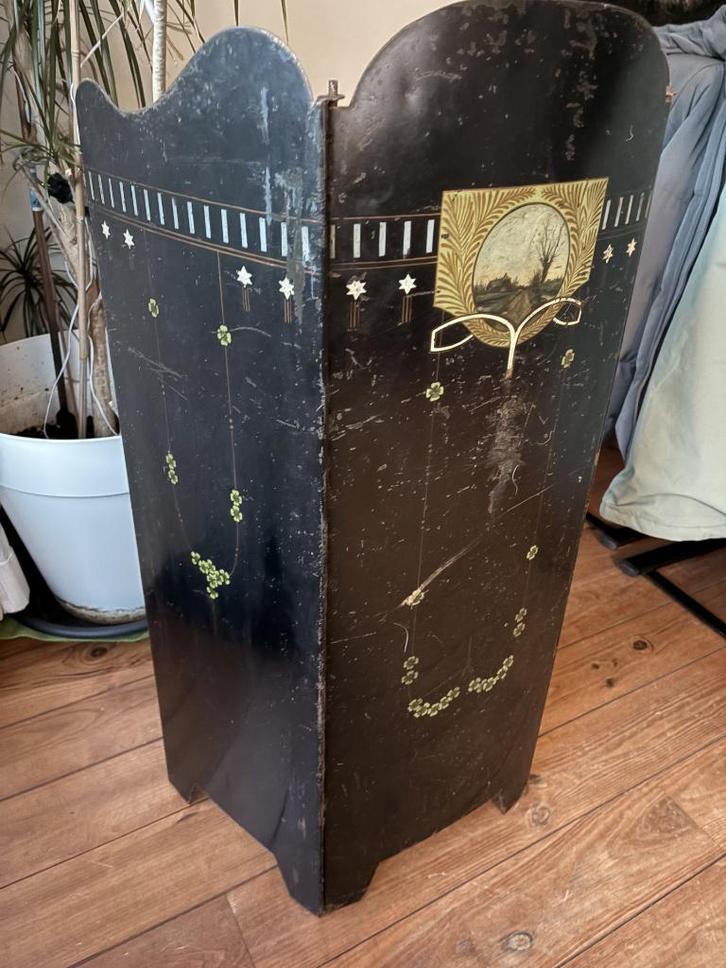 Antiek 3 delig kachel/haardscherm, Antiek en Kunst, Antiek | Woonaccessoires, Ophalen