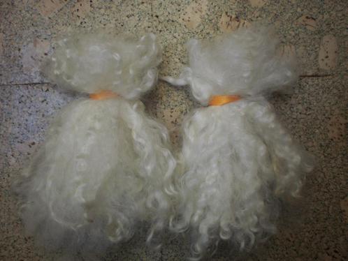lange gewassen mohair poppenhaar in bundels pop rooten baard, Verzamelen, Poppen, Nieuw, Overige typen, Ophalen of Verzenden
