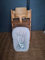 Stokke Tripp Trapp kinderstoel eikenhout, Kinderen en Baby's, Kinderstoelen, Ophalen, Gebruikt, Meegroeistoel, Gordel(s)