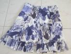 Rok wijde rok blauwwit mt 42 Socoire, Blauw, Maat 42/44 (L), Socoire, Ophalen of Verzenden