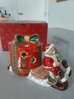 Kerstslede met beer waxinelichthouder Villeroy en Boch, Diversen, Kerst, Ophalen of Verzenden, Zo goed als nieuw
