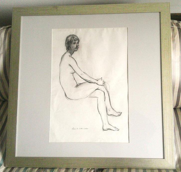 4) - vrouwelijk naakt - Sierk Schröder (1903-2002), Antiek en Kunst, Kunst | Schilderijen | Klassiek, Ophalen