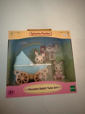 Sylvanian Families Chocolade Konijn Tweeling Set beschikbaar voor biedingen