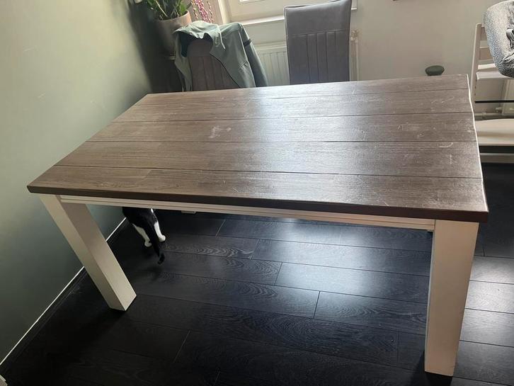 Uitschuifbare tafel van Henders & Hazel, Huis en Inrichting, Tafels | Eettafels, Gebruikt, 100 tot 150 cm, 150 tot 200 cm, Vijf personen of meer