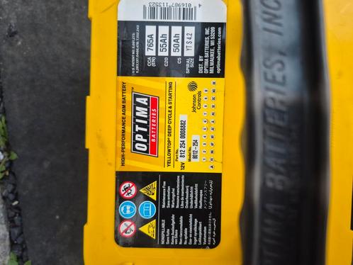 Battery Model: Optima Yellow-Top gekocht in februari, Auto-onderdelen, Accu's en Toebehoren, Gebruikt, Ophalen of Verzenden