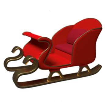 Sleigh Arreslee Jumbo beeld – Kerstman Lengte 220 cm beschikbaar voor biedingen