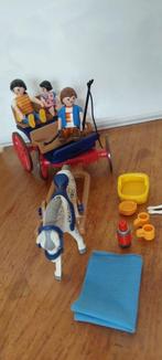 Playmobil paard met wagen, Complete set, Ophalen of Verzenden, Zo goed als nieuw