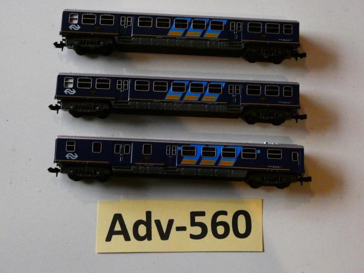 Adv-560 N Spoor Personenwagons 13120/21 Minitrix, Hobby en Vrije tijd, Modeltreinen | N-Spoor, Zo goed als nieuw, Wagon, Gelijkstroom