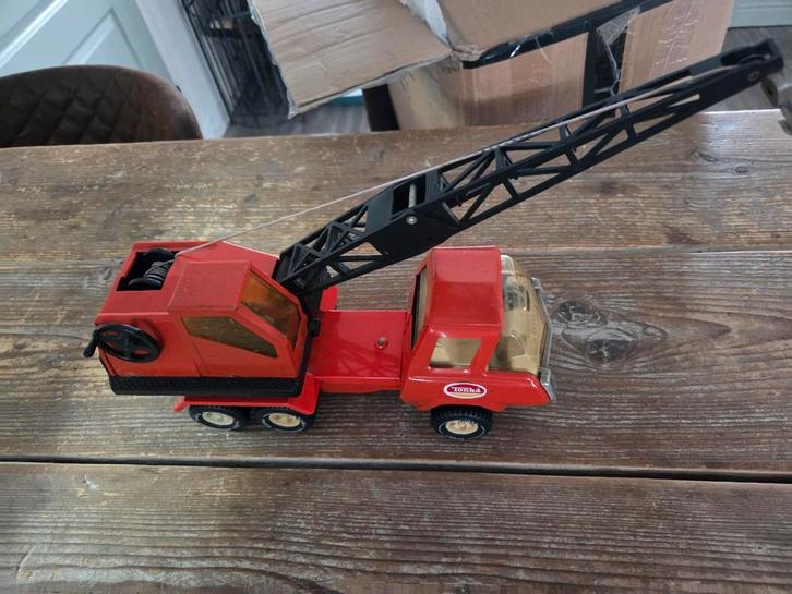 Vintage Tonka Kraanwagen, Kinderen en Baby's, Speelgoed | Speelgoedvoertuigen, Gebruikt, Ophalen of Verzenden