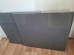 kastdeuren Ikea Besta 60 cm glans grijs 2x en hoogglans wit, Ophalen, Gebruikt