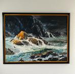 Schilderij olieverf op canvas van Tony Buckle, Antiek en Kunst, Kunst | Schilderijen | Abstract, Ophalen