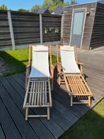Strandstoel met voetenbank, Overige materialen, Zo goed als nieuw, Loungeset, Ophalen