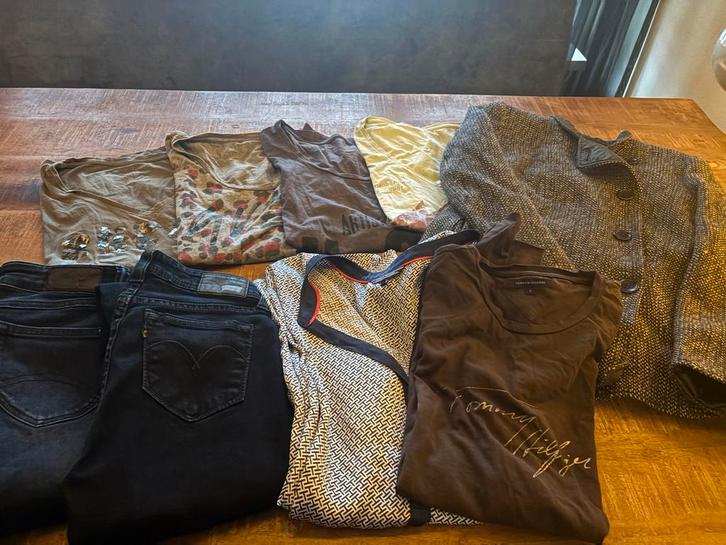 Merkkleding Pakket: Guess, Tommy, Levi's, Armani, Kleding | Dames, Dames-kledingpakketten, Gedragen, Maat 36 (S), Ophalen of Verzenden