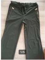 Jane Lushka comfortable en kreukvrije olijfgroene broek M, Kleding | Dames, Broeken en Pantalons, Maat 38/40 (M), Ophalen of Verzenden