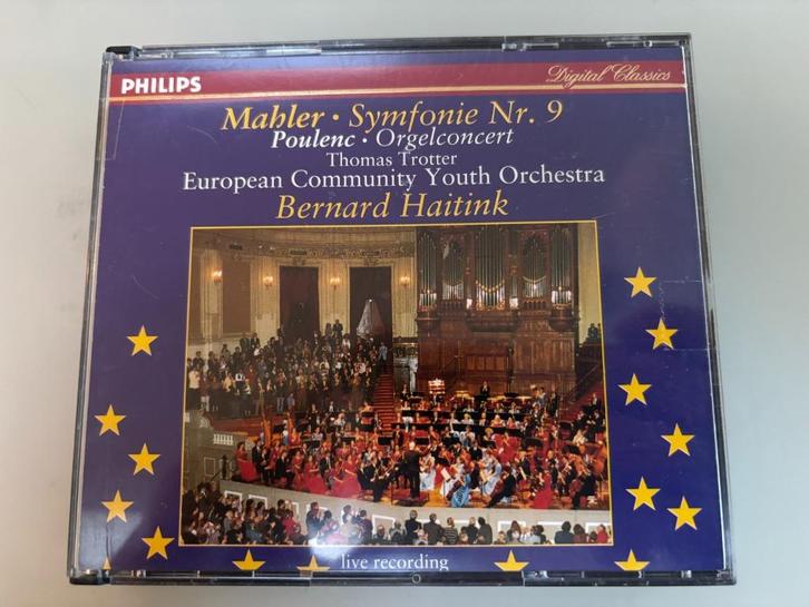 Gustav Mahler & Francis Poulenc.: Symfonie Nr. 9 & Orgelconc, Cd's en Dvd's, Cd's | Klassiek, Zo goed als nieuw, Orkest of Ballet