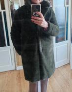 (leger) groene dames jas nepbont maat L, Ophalen of Verzenden, Zo goed als nieuw, Groen