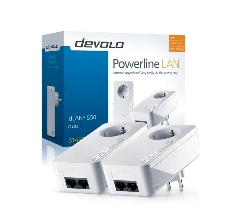 Devolo dLAN 550+ powerline adapters, Computers en Software, Powerlines, Zo goed als nieuw, Ophalen of Verzenden