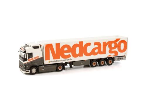 NEDCARGO; VOLVO FH5 GLOBETROTTER 4X2 BOX TRAILER - 3 AXLE, Hobby en Vrije tijd, Modelauto's | 1:50, Nieuw, Bus of Vrachtwagen