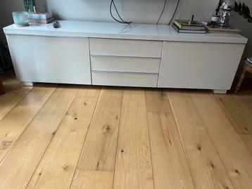 IKEA Besta TV Meubel Hoogglans Wit - afbeelding 1