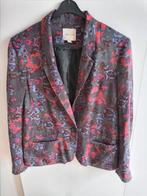 36/38 superleuk jasje grijs bloempatroon rood en lilatinten, Overige kleuren, Silence + Noise, Ophalen of Verzenden, Jasje