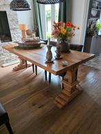 Grove houten klooster tafel, Huis en Inrichting, Tafels | Eettafels, Ophalen, Gebruikt, 200 cm of meer, 50 tot 100 cm